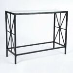 black metal frame clear tempered glass design chrome accent console sofa table with shelf kitchen dining crystal drawer knobs wood coffee long slim round counter height plastic 150x150