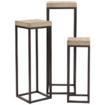 black pedestals brown accent tables transitional metal pedestal table wood and set hairpin legs tall nest large lamp skinny side nesting striped patio umbrellas vintage sofa 150x150