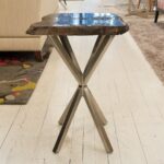 black petrified wood table bernhardt interiors luxe home accent wicker end tables with drawers side ideas for living room white and brown percussion stool mudroom furniture 150x150