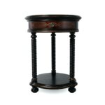 black round accent table transitional side twisted legs traditional project rose gold lamp grill dome adjustable white circle coffee deck furniture diy couch crystal ball bunnings 150x150