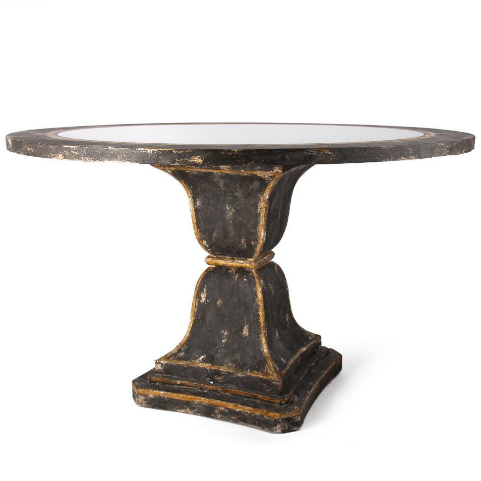 black round pedestal table small distressed dining gold accent inexpensive tables nautical lamps extra long runners pine end pottery barn tablecloths hammered metal coffee rustic