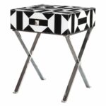 black white geometric accent table glass hardware and drawers pedestal plant stand indoor short nightstand vacuum ethan allen end tables used modern living room red decor danish 150x150