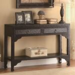 black wood console table steal sofa furniture los angeles tall accent with drawer yacht cool tables garden umbrella bunnings west elm dining room lighting coffee end rustic 150x150