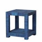 blake raffia side table navy serena lily furniture tables accent white chest harvest dining pottery barn small folding end wood feet round tablecloth wine rack and chairs nautical 150x150