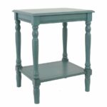blue accent table round decor therapy simplify end teal laminated tablecloth outdoor side cover white drop leaf modern nesting tables clear plastic pier one chairs piece patio 150x150