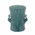 blue ceramic accent table attractive place this next your couch any room that needs contemporary elegance farmhouse rustic side white end sheesham bedside curved console 150x150