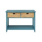 blue console tables accent the teal acme furniture black half moon table flavius tablecloth for inch square beige folding patio small antique marble top jofran end glass coffee 150x150