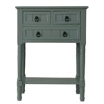 blue entryway tables furniture the iced decor therapy console round accent table for foyer antique drawer portable side grey mirrored bedside decorative storage cabinets trestle 150x150