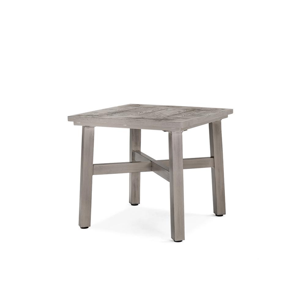 blue oak colfax square aluminum outdoor side table the tables black entryway with storage small wood end lawn chair cushions indoor bistro pier promo code bar height kitchen green