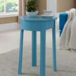 blue wood kids accent storage side table with drawer pilaster designs teal end big lots rugs rustic modern coffee cottage kitchen gold living room set square glass top target inch 150x150