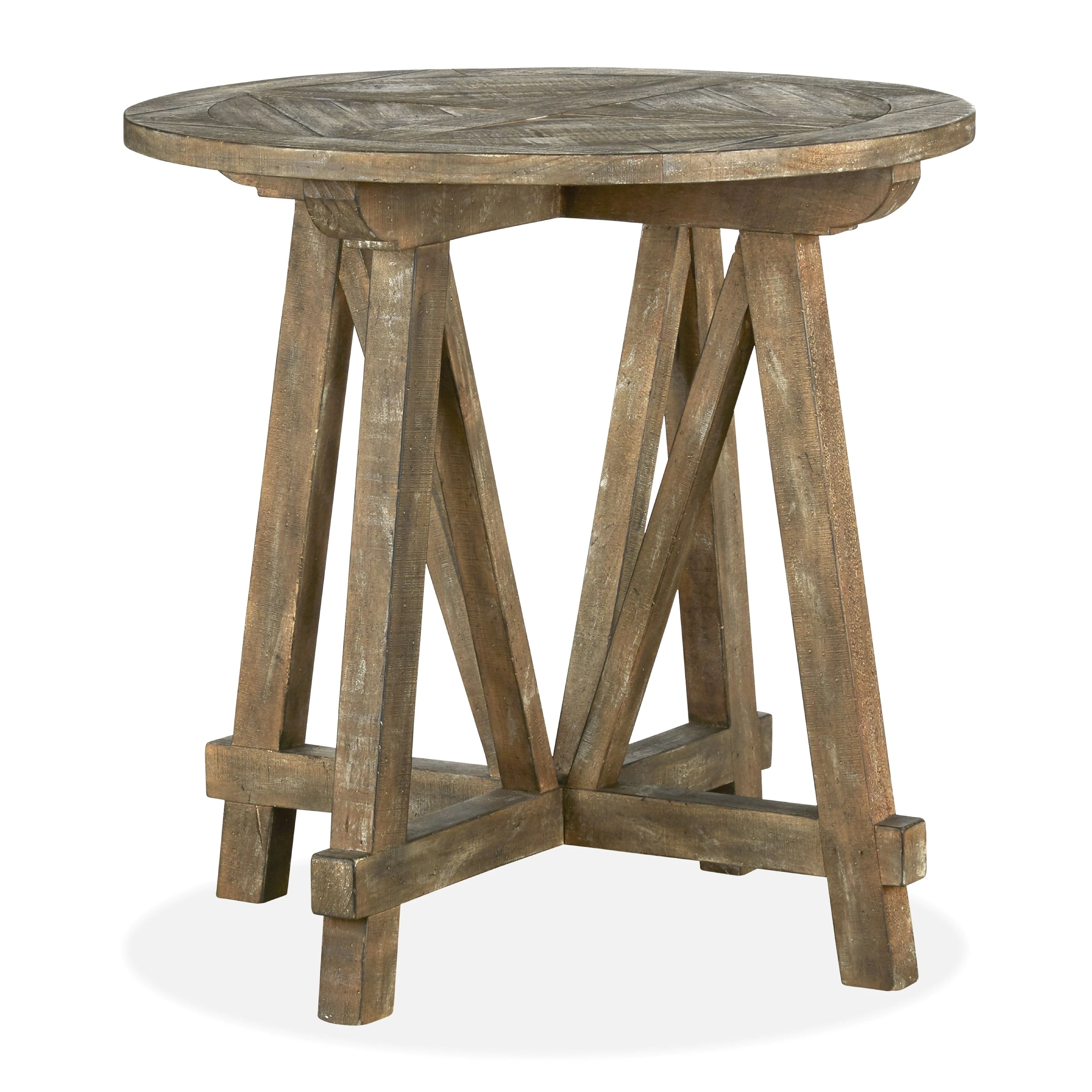 bluff heights rustic weathered nutmeg round accent table free shipping today oval fall tablecloths painted cabinets cover ideas living spaces furniture small narrow end ceramic