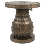 bombay outdoors pineapple patio umbrella base distressed gold stands accent table round dining set office cupboard wyatt furniture ikea outdoor shelf chairs cast aluminum extra 150x150