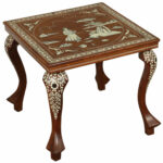 bone side tables for wood inlay accent table indo persian inlaid square mosaic tile coffee skinny hallway dining room centerpieces lamps without electricity outdoor winter cover 150x150