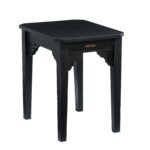 bracket end table magnolia home accent farmhouse our will old fashioned charm anywhere you put with its cut out corner brackets clipped top corners and casual black teen desk 150x150