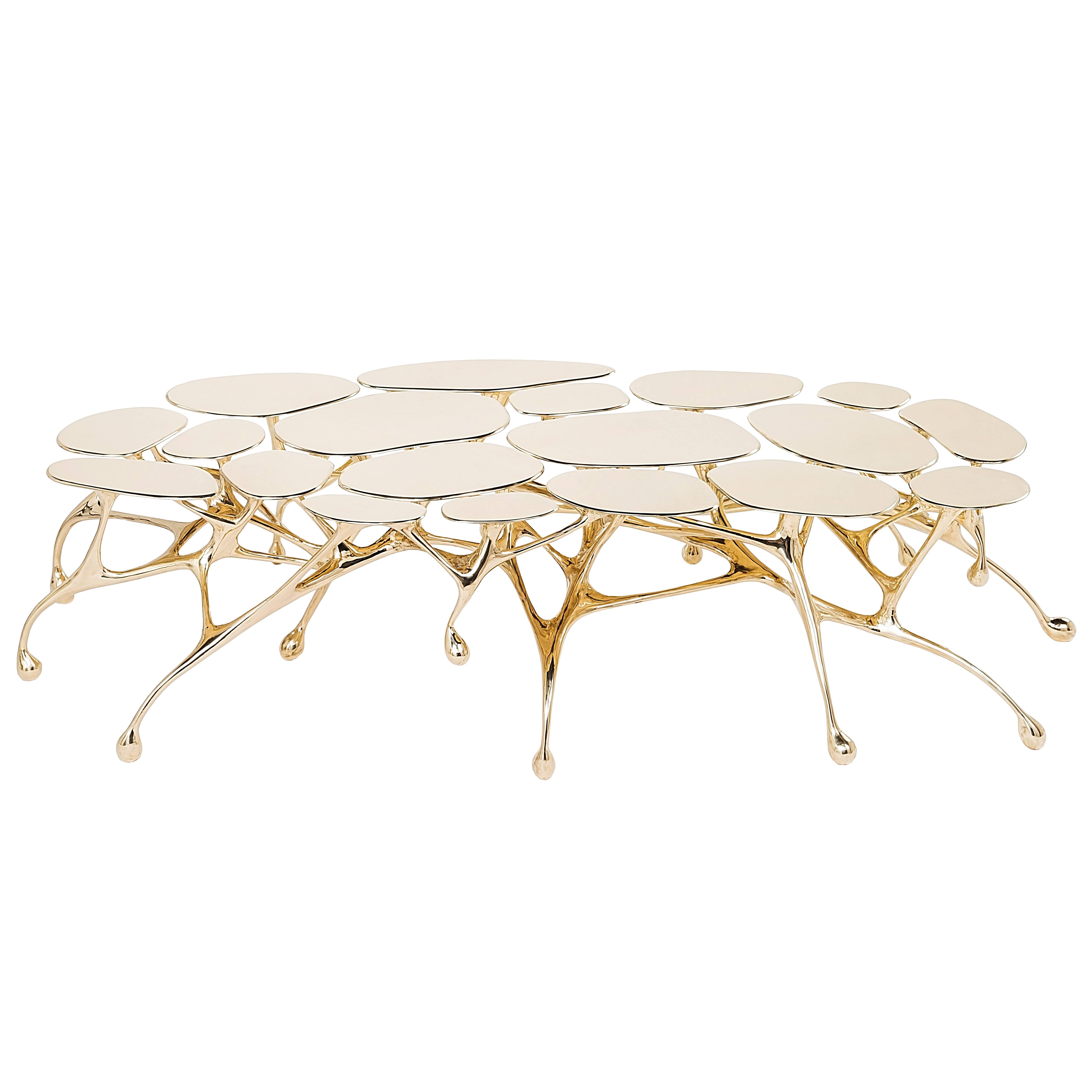 brass coffee table accent zhipeng tan for bronze walking collection gallery all master mixed material decoration ideas parties ikea childrens kitchen christmas runner quilt kits