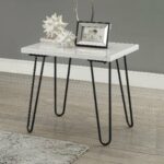 brayden studio neihart black marble top end table with metal hairpin style legs gold room essentials accent easy christmas runner patterns free outdoor small side pottery barn 150x150