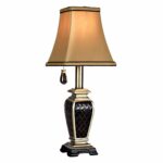 brompton black and gold accent table lamp fabric shade stylecraft lamps free shipping orders over next dining room chairs round kitchen set clearance outdoor jute rug high 150x150