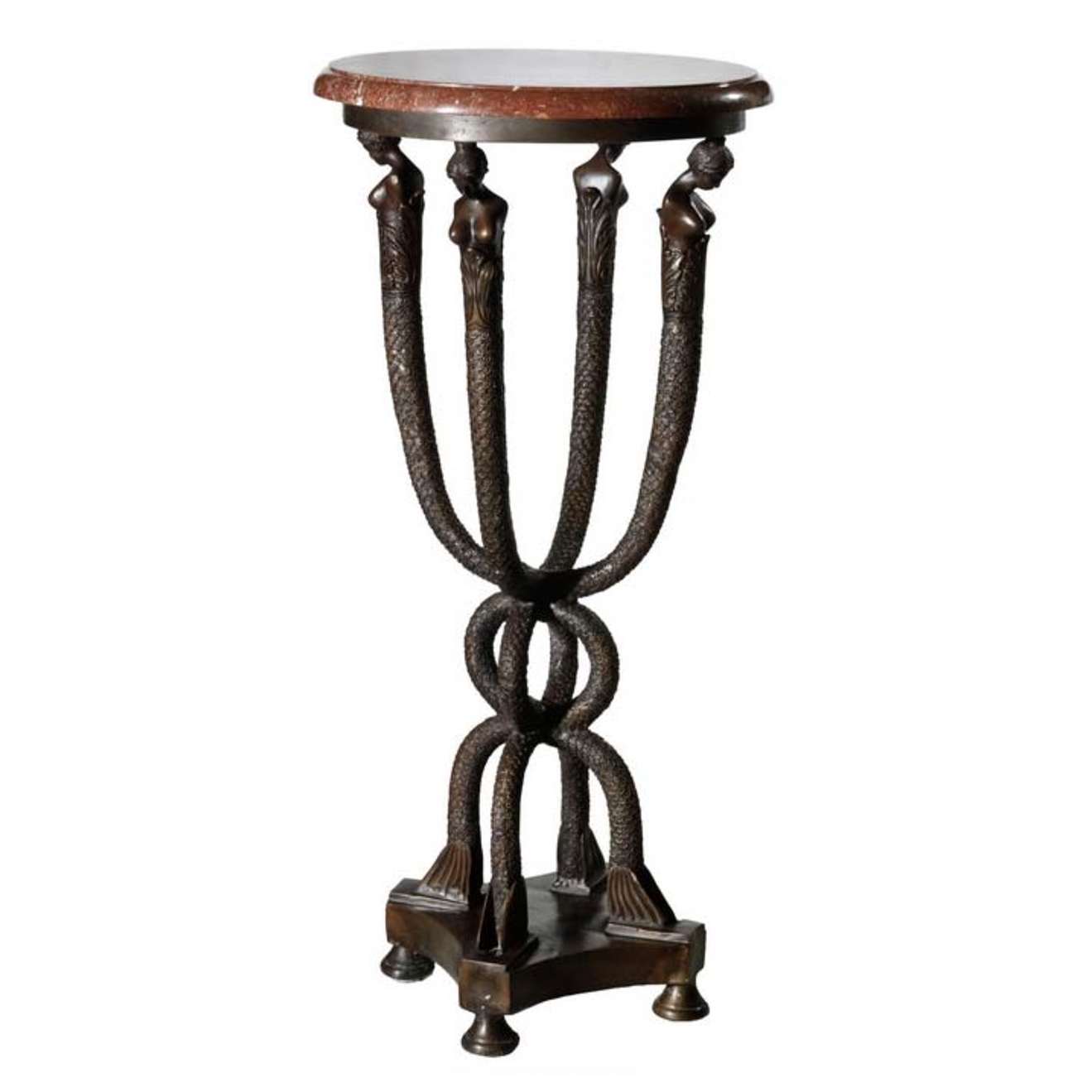 bronze accent table marble surface metropolitan galleries inc antique pipe coffee small oak side white and wood waterproof tablecloth sage green lucite dining chairs mint bedside