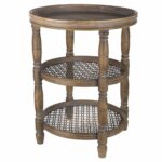 brown wood metal paisley round accent table threshold parquet waterproof outdoor furniture covers hobby lobby lamps pier one imports dishes small with drawers turkish iron marble 150x150