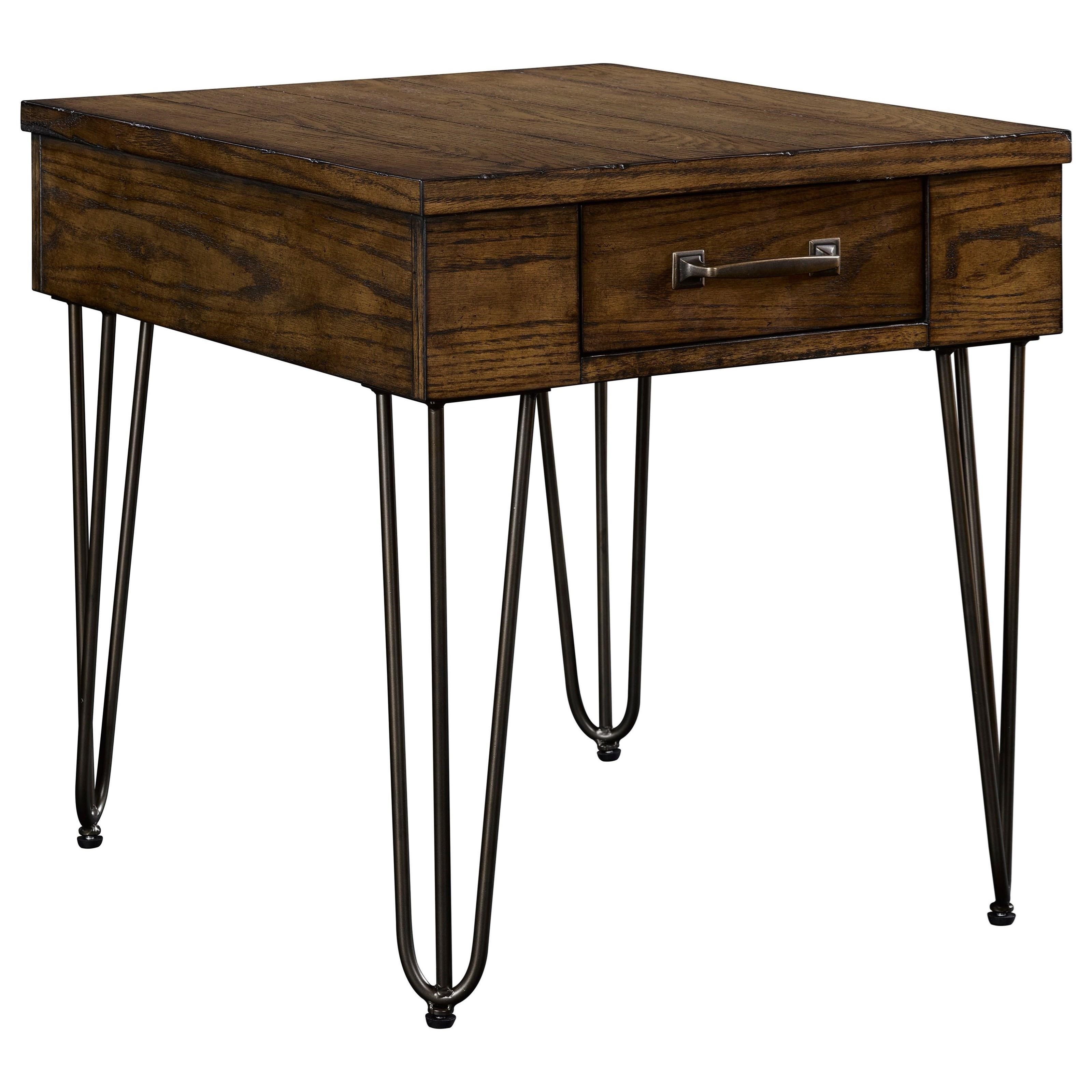 broyhill furniture warren drawer end table with hairpin legs products color wood one accent threshold item number abacus lamp rubber carpet edging trim garden bar ideas cube