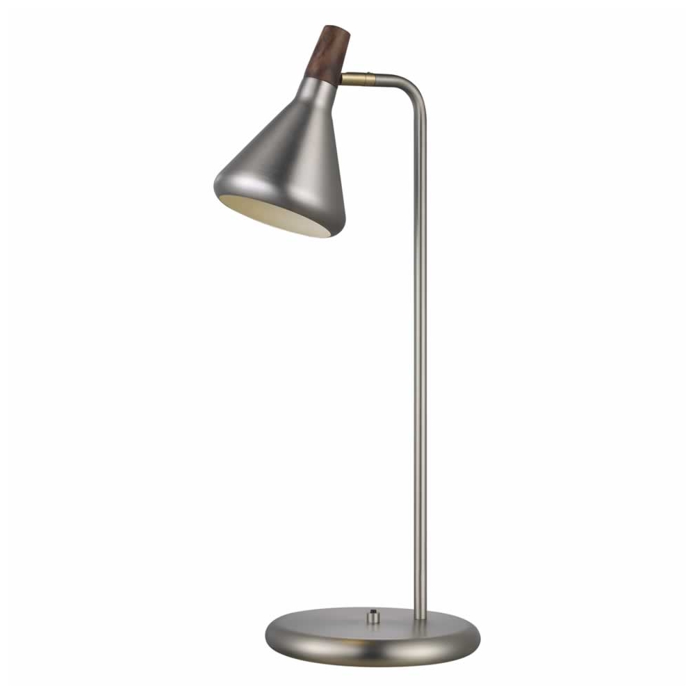 brushed steel table lamp lighting and ceiling fans heyburn accent with usb port rustic console foot outdoor umbrella numbers tiffany buffet metal floor reducer long narrow sofa