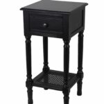 buckmaster drawer end table products black side accent with storage wooden shelves wood counter height dining red oriental lamps farm door modern stools beautiful antique ese grey 150x150
