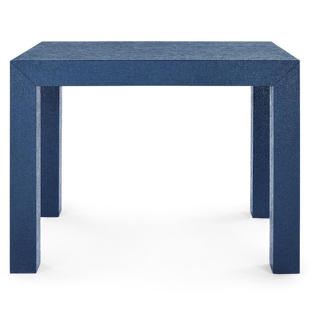 bungalow lacquered grasscloth parsons accent table navy blue psn small mosaic side grey farmhouse builders lighting wood drum bayside furnishings cabinet safavieh kennedy minsmere