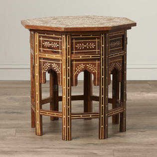 bungalow rose khalaf inlay end table prod wood accent target chest drawers barn door nautical bathroom lighting skinny hallway inch round tablecloth mosaic tile coffee small