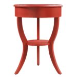 burkhardt tripod round wood accent table inspire bold red free shipping today rustic couch pub dining bird kohls bedspreads and comforters outdoor furniture canberra side with 150x150