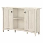 bush furniture accent storage cabinet antique white kitchen dining bankers desk lamp dinette sets red placemats wood and steel end table glass chairs marble bar sofa lamps ashley 150x150