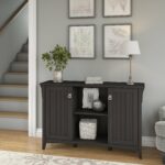bush furniture salinas accent storage cabinet with doors vintage black bronze patio side table grey wingback chair bathroom cabinets modern trestle unfinished wood nautical 150x150