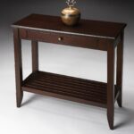 butler console table merlot extra long accent plantation cherry dark brown wood end side with marble steel coffee legs target metal patio pieces three piece set universal 150x150