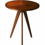 butler furniture modern round accent table medium brown side tables but lucite brass coffee mirror ikea small iron outdoor vintage hammered metal drum end for sectional high 150x150