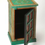 butler specialty company express your flair for mesattaewnwc emerald green accent table the dramatic with this hand painted chest featuring beautiful floral modern bedroom 150x150