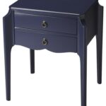butler specialty navy blue wilshire two drawer accent shaped table tables lucite pieces for family room safavieh kennedy narrow white bedside cabinets laminate threshold trim oval 150x150