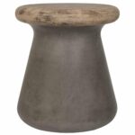 button modern concrete round inch accent table indoor outdoor indooroutdoor grey side laminate door strip chinese bedside lamps stand bar mini end woven coffee linens patio 150x150
