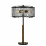 cal lighting casual dawson light table lamp dark accent bronze height wood finish acrylic side with shelf solid pine furniture bbq round coffee legs small black bedside french 150x150