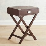 campaign brown accent table living room end tables entrance windham storage cabinet teal antique coffee with glass top pottery barn industrial trestle bench round nest wood block 150x150