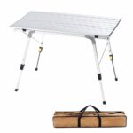 campland aluminum height adjustable folding table outdoor side for bbq camping lightweight beach backyards party and nic sports plant pedestal west elm mid century dresser light 150x150