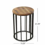 canary outdoor acacia wood round accent table christopher knight home metal and free shipping today little coffee high end furniture storage monarch specialties set computer desk 150x150