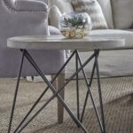 canvas accent table smoke gray detail metal folding two tier end retro ikea bedroom cupboards half moon wall gold center west elm coat rack homemade outdoor coffee black glass 150x150