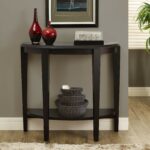 cappuccino hall console accent table from monarch coleman wine rack west elm reclaimed wood patio swing tall pedestal sofa side end bunnings garden seat black iron bedside corner 150x150