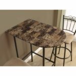 cappuccino marble inch spacesaver bar table monarch specialties top accent side coffee metal brown round vinyl tablecloth teak patio foyer with storage ashley center transition 150x150