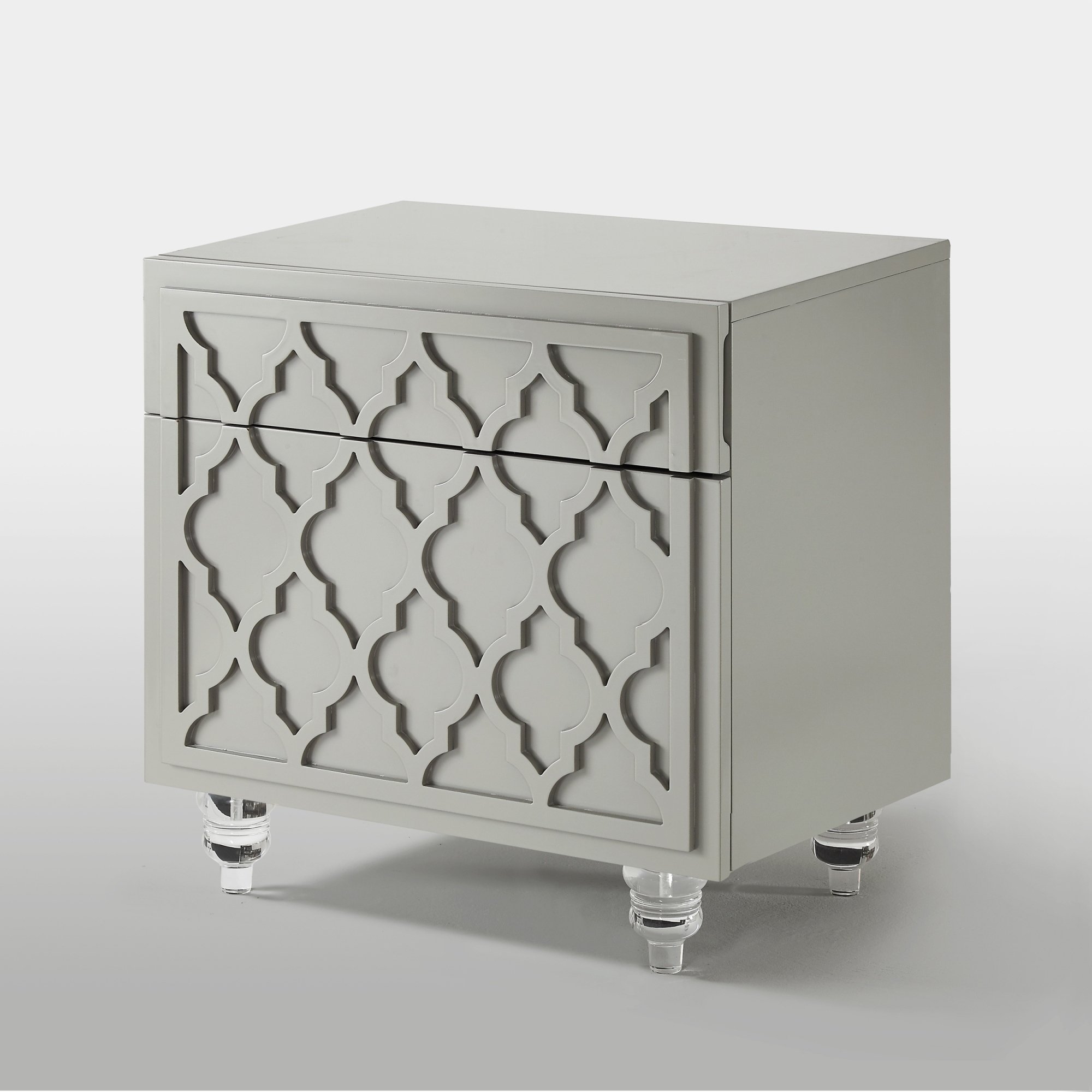 cara wood modern trellis lacquer side accent table nightstand mdf free shipping today target bar stools pottery barn christmas tablecloth for rectangle inexpensive console inch