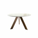 carabelle table matte white teak tables target scalloped accent curved mirrored bedside farmhouse with leaf round coffee toronto entryway furniture tablecloth measurements solid 150x150