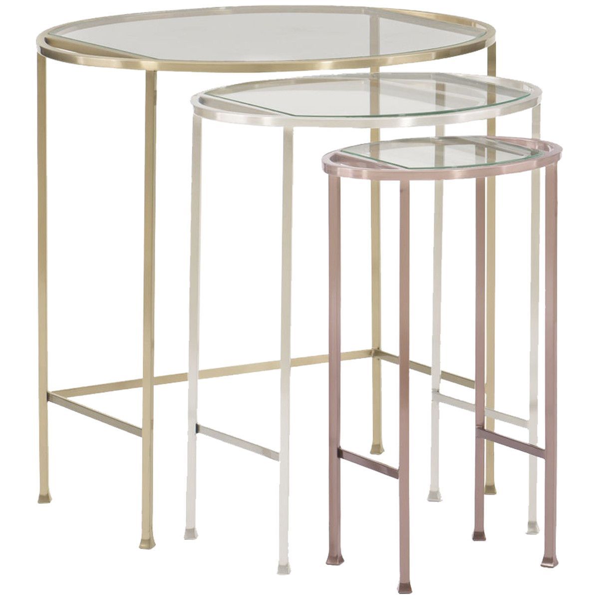 caracole classic yours mine and ours nesting table products clarissa metal accent tall dining set brown end tables furniture red round side outside storage bench champagne ice