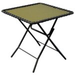 caravan sports beige textiline patio folding table the outdoor side tables emerald green accent linens mid century modern art target lamps small thin coffee couch dining ballard 150x150
