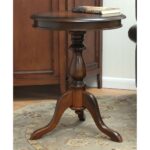 carolina chair table hepburn pedestal accent chestnut curio display cabinet cherry wood dining room furniture formal pottery barn desk small outdoor end home goods sofa household 150x150