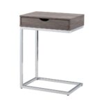 carolina cottage bence washed gray storage table gry the top chrome plated metal base end tables accent with drawers outside patio furniture covers white mid century dining 150x150