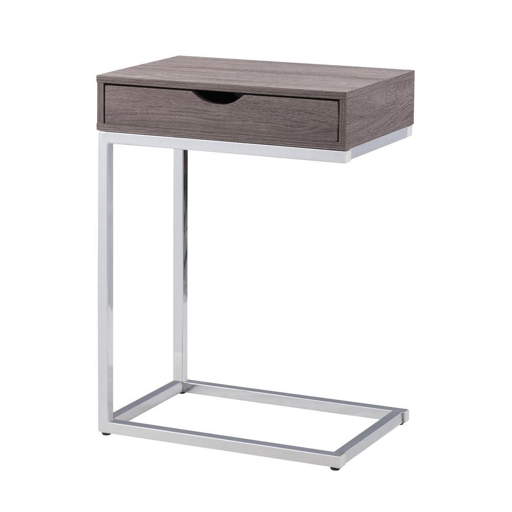 carolina cottage bence washed gray storage table gry the top chrome plated metal base end tables accent with drawers outside patio furniture covers white mid century dining